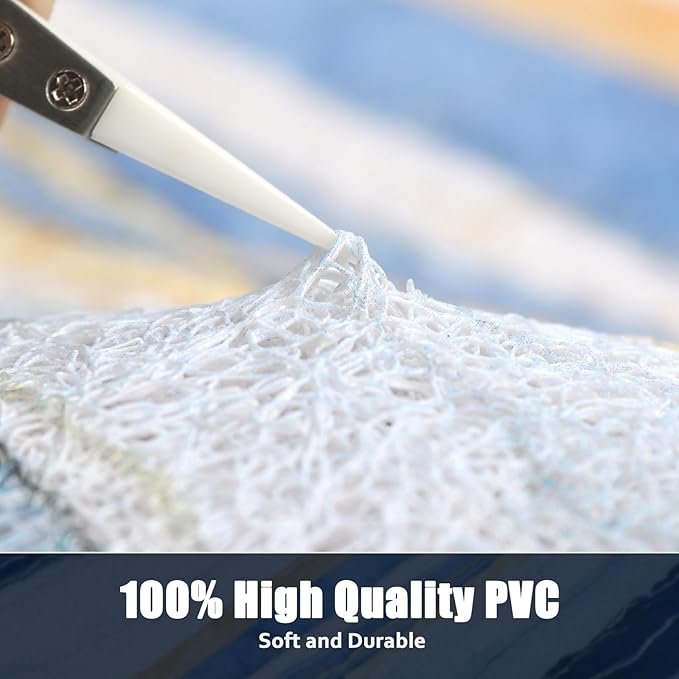 Non Slip Shower Mat - 24x24 Inch Soft and Comfortable Square Shower Mat, PVC Loofah Massage Showe Mat for Inside Shower, Anti Slip Mat for Shower, Tub, Floor, Bathroom, Kitchen, Hotel, Quick Drying