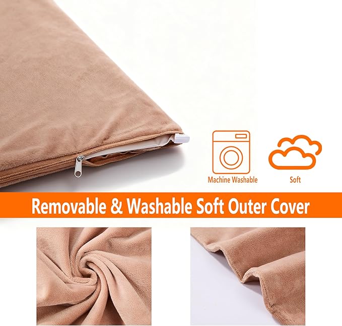 Annchwool Pet Heating Pad for Puppy Cat Dog-6 Adjustable Temperature & 5 Timer-27.5x15.7in Waterproof Cat Dog Heating Pad with Chew-Resistant Cord-Heated Pad for Indoor Pets,Older,Pain Relief(Brown)