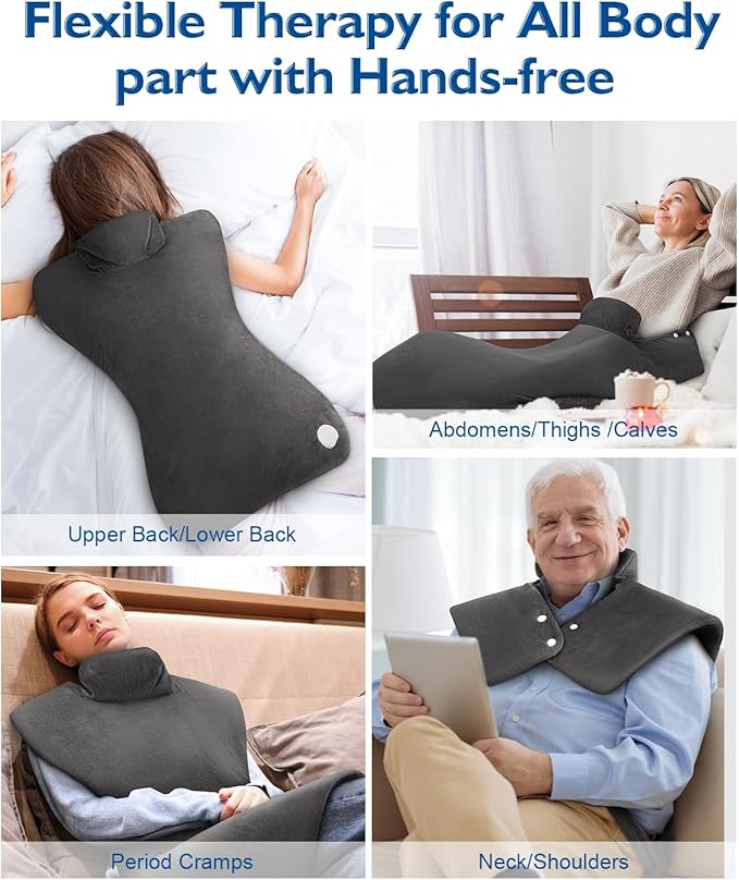 Mothers Day Gifts, Heating Pad for Neck Shoulders Back, Large 24''*37'' Heat Pad for Full Body, Electric Heated Pad for Seniors Elderly, Anniversary & Birthday Gifts for Women Men Mom Dad Wife Husband