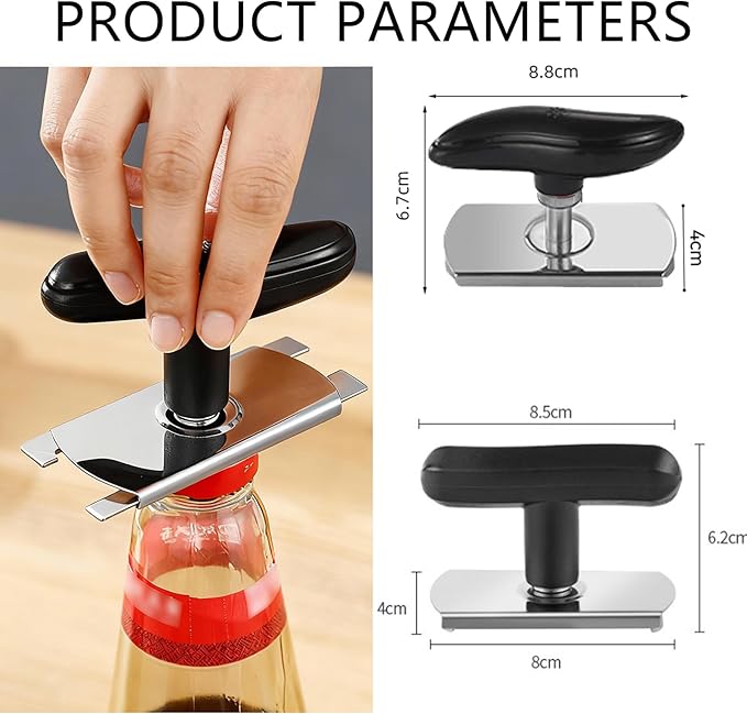 Jar Opener - Jar Openers TopRated for Seniors, Bottle Openers for Seniors, Mutil Lid Opener, Get Lids Off Easily (White)