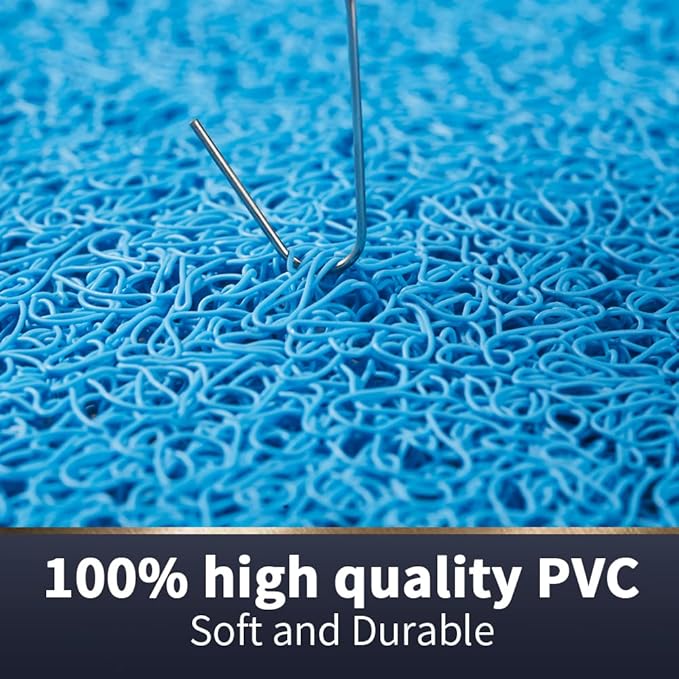 Asvin Soft Textured Bath, Shower, Tub Mat, 24x32 Inch, Phthalate Free, Non Slip Comfort Bathtub Mats with Drain, PVC Loofah Bathroom Mats for Wet Areas, Quick Drying