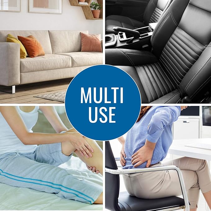 DMI Lumbar Roll Back Support Cushion Pillow, Half-Moon Size, Navy