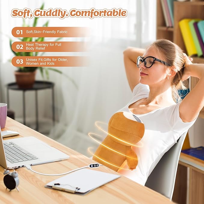 Electric Heating Pad for Period Cramps, Cuddly Sloth Plush with a Hot Soft Belly USB Powered, Menstrual Heating Pad Neck Shoulder Pain Relief, Gift for Daughter Wife Period Heating Pad