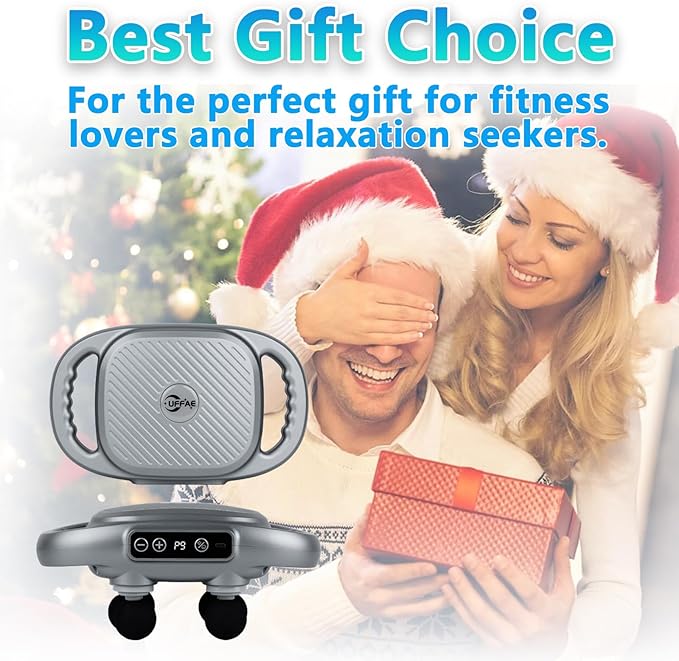 UFFAE 6 Head Massage Gun Deep Tissue with 9 Levels & 9 Modes, Electric Massager Tool for Legs, Arms, Waist, Back, Buttocks - Full Body Muscle Pain Relief, Ideal Gifts for Women, Men, Mom, and Dad