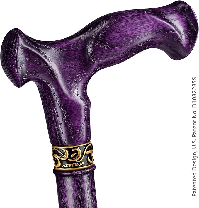Asterom Handcrafted Canes for Men - Ergonomic, Stylish, Wooden Walking Cane for Men, Cool Walking Sticks for Seniors