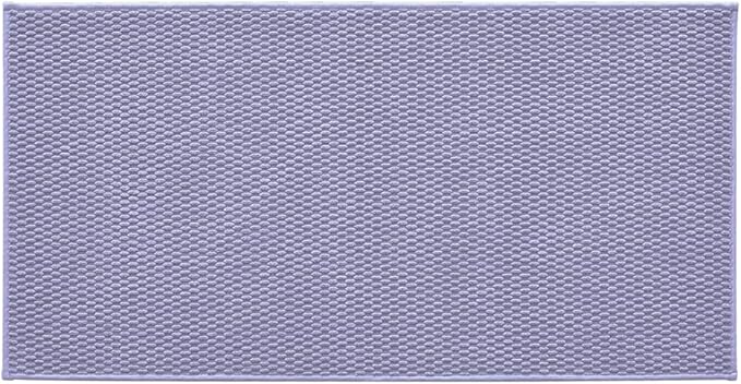 TYUU Bathroom Rugs Non Slip Washable, Super Absorbent Thin Bath Mat Quick Dry Low Pile Bathroom Rug, Lavender 24"x47"