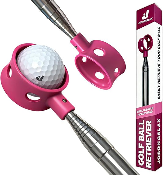 Golf Ball Retriever Telescopic for Water, GolfBall Grabber Tool, Golf Accessories Gifts for Men, Women & Golfers, Golf Balls Picker with Stainless Steel Shaft&Non-Slip Rubber Grip
