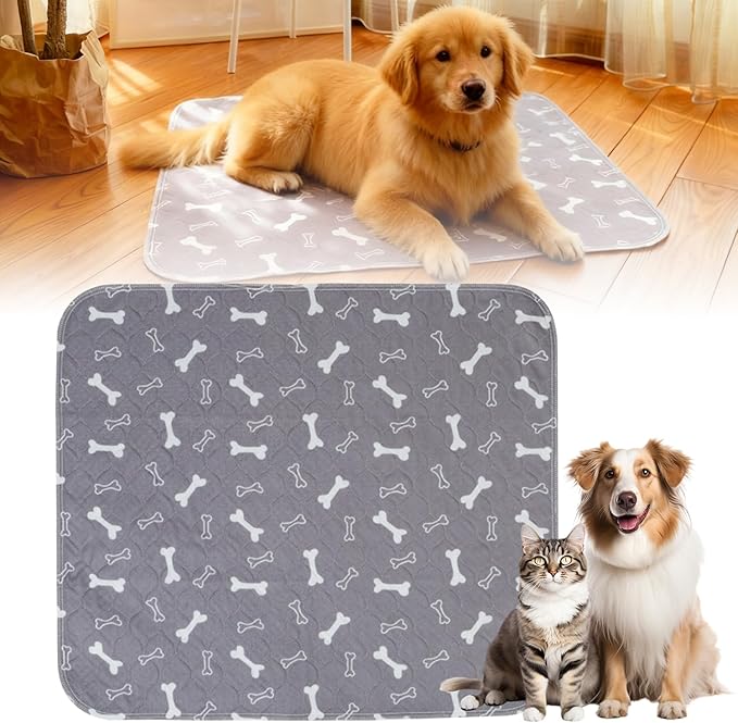 Puppy Pee Pads for Dogs,Upgraded Reusable Puppy Pads with Pheromones,Washable Pet Pads for Dogs & Cats,Durable Leak-Proof & Anti-Slip Pet Training Pads for Home & Travel (L:32" × 35")