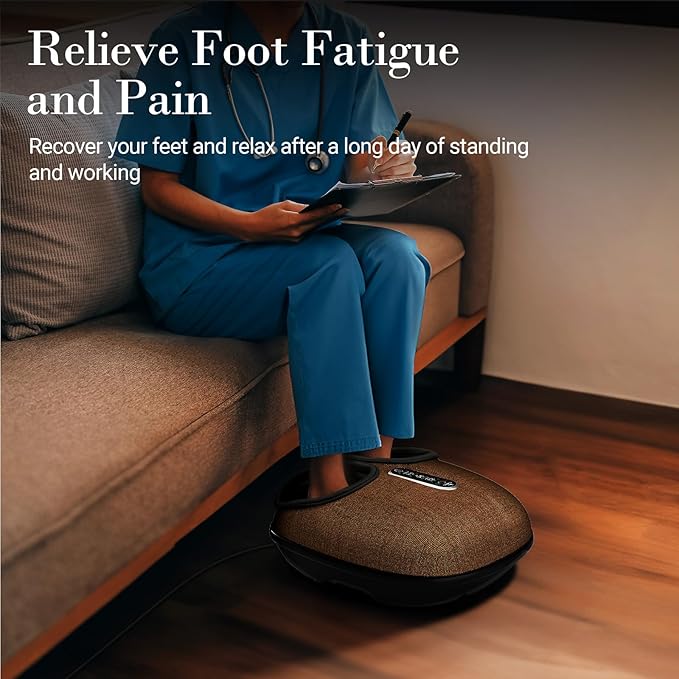 Foot Massager with Heat, FSA Eligible HSA Store, Shiatsu Feet Massager with Remote Control, Multi-Level Compression Knead Foot Massage for Neuropathy & Plantar Fasciitis, Mothers Day Gifts for Mom