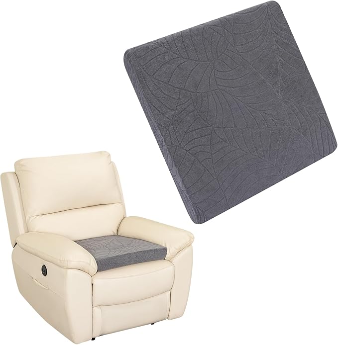 Recliner Cushions for Long Sitting Foam Seat Cushion Soft Tufted Layer for Elderly Seniors, Recliner Chair, Floor Pillow, Office Chair, Car, No Pressure on Thighs, 20X20X3 Inch - Dark Grey