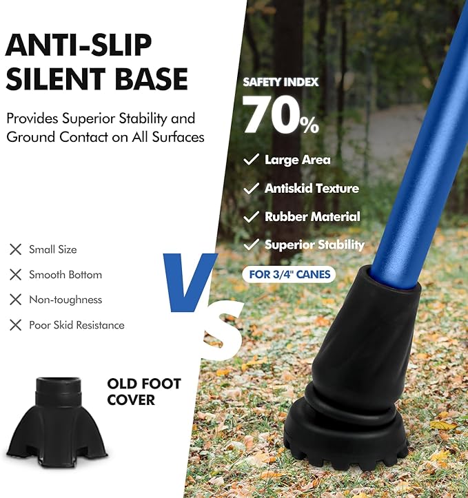 GPTCAMP Walking Cane and Walking Stick for Men Women,Lightweight Folding Canes with Offset Soft Cushioned Handle,Adjustable & Collapsible,Mobility & Leg Surgery Recovery