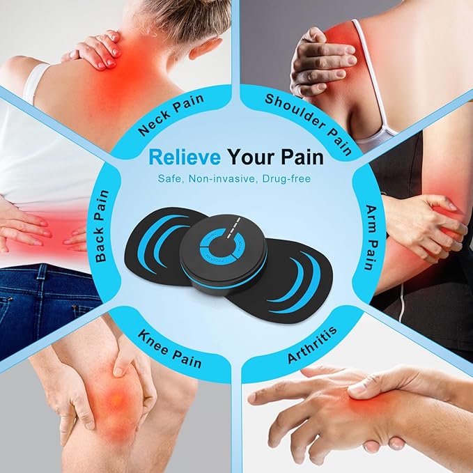 MASTOGO Wireless TENS Unit 6 Mode 10 Intensity - Portable Rechargeable TENS Unit Muscle Stimulator for Pain Relief