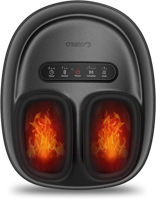 CuPiLo Foot Massager with Heat for Neuropathy - [2026 Upgraded], Mothers Day Gifts for Mom, Shiatsu Feet Massager FSA Eligible HSA Store Eligible, Fatigue Relief and Plantar Fasciitis