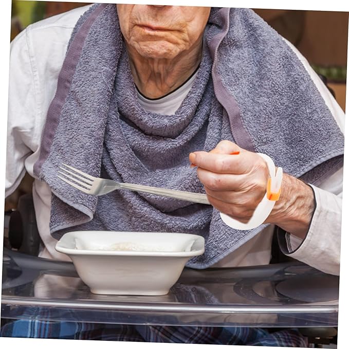 Adaptive Utensil for Seniors Tremble Fork Spoon with Non Slip Handles Portable Design for Elderly Disabled Dining Convenient Grip for Easy Eating