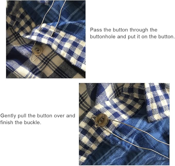 Grip Button Hook Helper Shirt Collar Buttoner Jeans Easy Buttoner Button Hook Aid Tool Lightweight Built-up Dressing Aid for Arthritis (Without Hook)