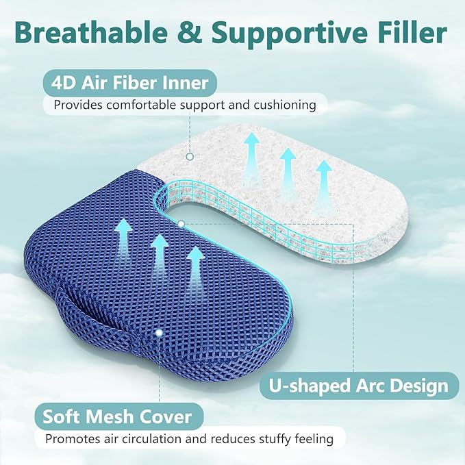 Hemorrhoid Donut Pillow for Tailbone Pain, Sciatica Pain Relief Butt Pillow, Pressure Sore Relief Seat Cushion for Seniors, Butt Cushions for Bed Sore, Postpartum, Coccyx Office Chair Pad