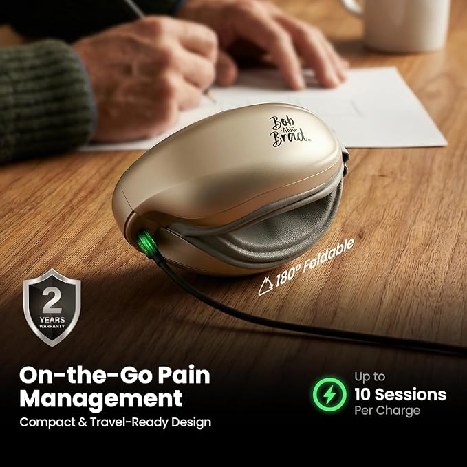 BOB AND BRAD Eye Massager with Heat and Cooling, EyeOasis 3 Eye Massager for Migraine FSA Eligible/HSA Eligible, Heated Headache Massager for Dry Eye Relief, Temple Massagers for Stress Relief