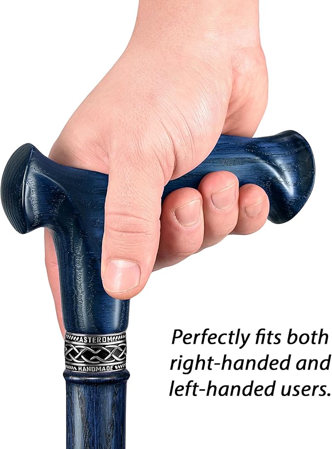 Asterom Handcrafted Canes for Men - Ergonomic, Stylish, Wooden Walking Cane for Men, Cool Walking Sticks for Seniors