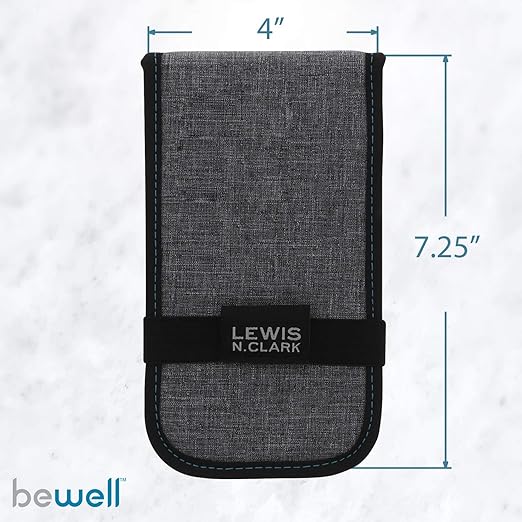 Lewis N. Clark Magnetic Folding Pill Organizer Supplement Case for OTC Medicine, Prescription Vitamins - 14 Slots, Gray/Black (B779)