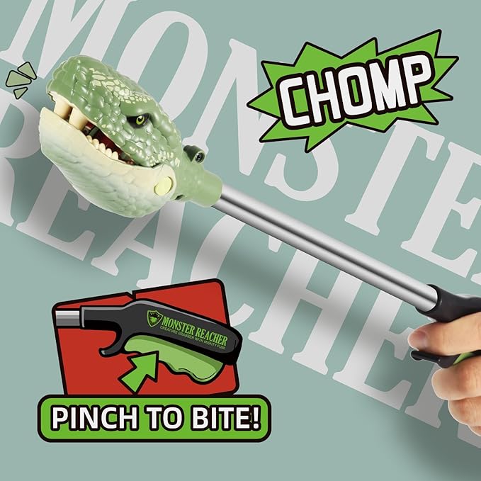 DINOBROS Snake Chomper Animal Pincher Toy Cobra Grabber Claw Snapper Monster Reacher Robot Hand Toys for Kids 3 Years Old and up