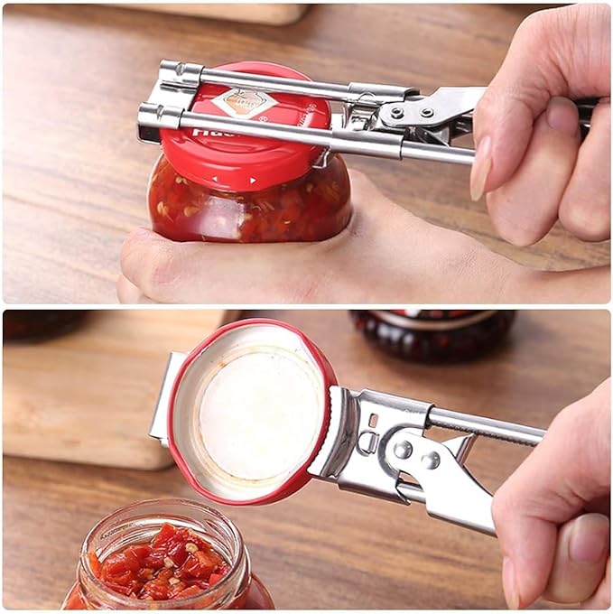 Master Jar & Bottle Opener,Adjustable Multifunctional Stainless Steel Can Opener Jar Lid Gripper,Manual,Kitchen Accessories（1PCS）