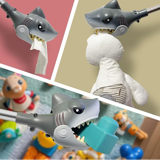 DINOBROS Shark Toy Pincher Grabber Sea Animal Toys Chomper Claw Monster Reacher Great White Shark Toys