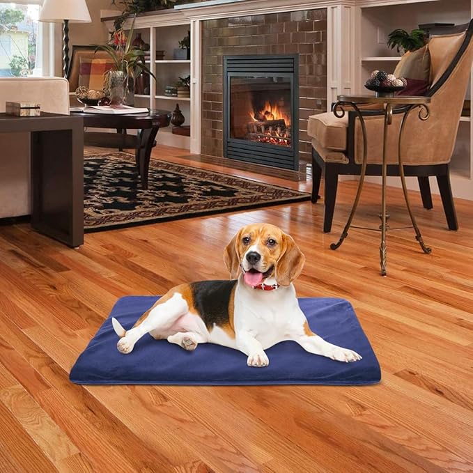 RIOGOO Pet Heating Pad, Electric Heating Pad for Dogs and Cats Indoor Warming Mat with Auto Power Off (M:18" x 18")