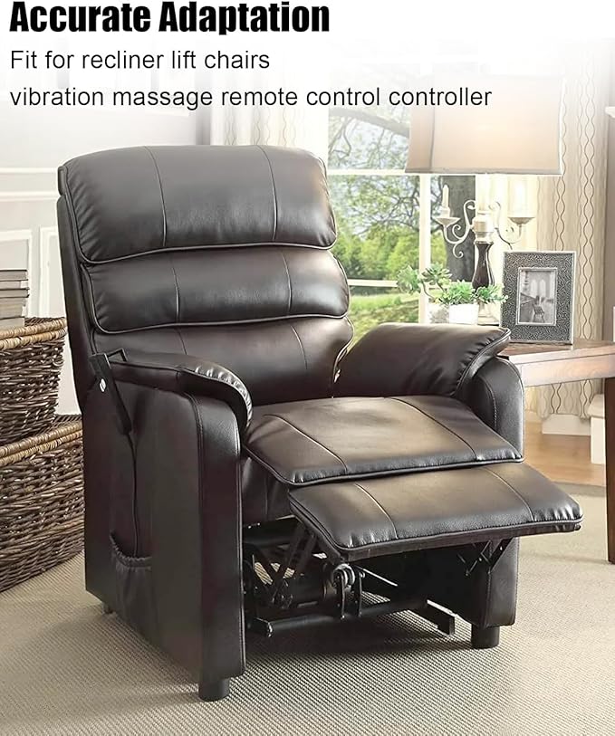 3Pin Massage Chair Remote Handset Controller Fit for Recliner Lift Chair8 Massage Mode 5 Massage Intensity 15min/30min Timer