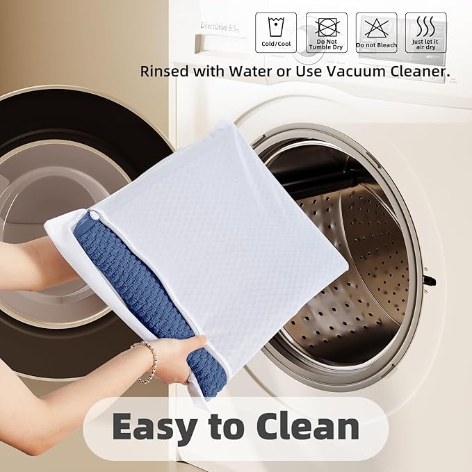 TYUU Bathroom Rugs Non Slip Washable, Super Absorbent Thin Bath Mat Small Quick Dry Low Pile Bathroom Rug, Navy Blue 20"x30"