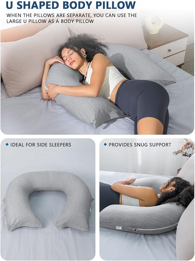 INSEN Reading Pillow, Back Pillow for Sitting in Bed for Reading, Nurse & Relax, Reading Pillow for Adults, Moms & Kids, Sit Up Pillow for Bed, Glossy Gray