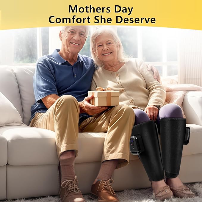 Comfytemp Cordless Calf Massager for Circulation and Pain Relief, FSA Eligible HSA, Portable Leg Compression Massager for Edema, RLS, Varicose Veins, Ideal Gift for Mom Dad Seniors (Fit Calf 13"~18")
