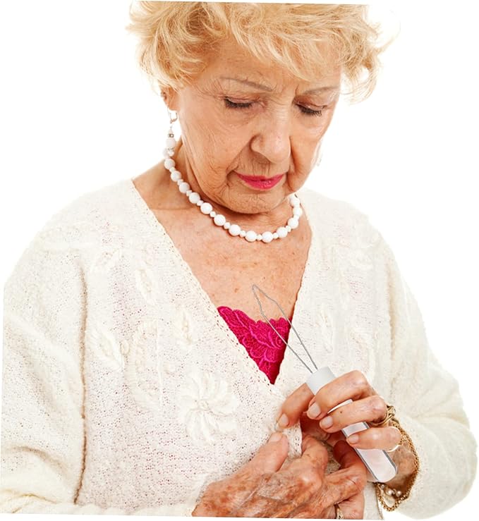 Button Assist Tool Portable Dressing Aid for Seniors Comfortable to Hold Alternative Zipper Pulling Helper for Elderly and Disabled Convenient Manual Button Threading Device