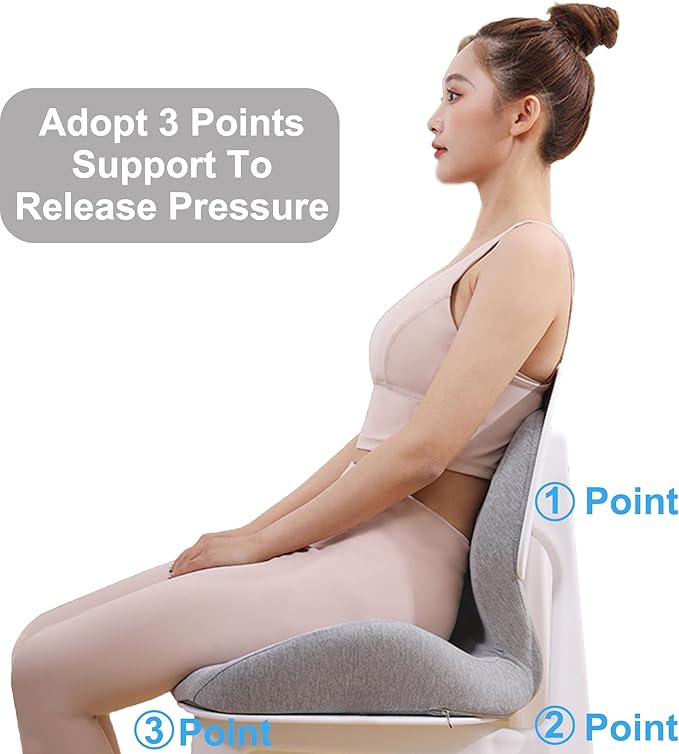 Back and Seat Cushion, Hemorrhoid Pillows for Sitting,Donut Pillow for Tailbone Pain,Cushion Lab Seat Cushion,Office Chair Cushions for Back and Butt Support