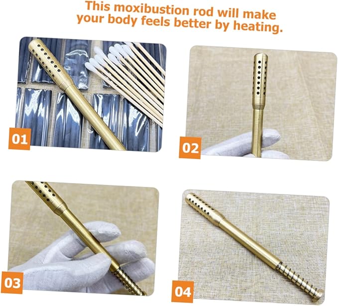 NOLITOY 3pcs Portable Moxibustion Tool Moxas Stick Moxibustion Rod Stick Holder for Body Joint Rollers