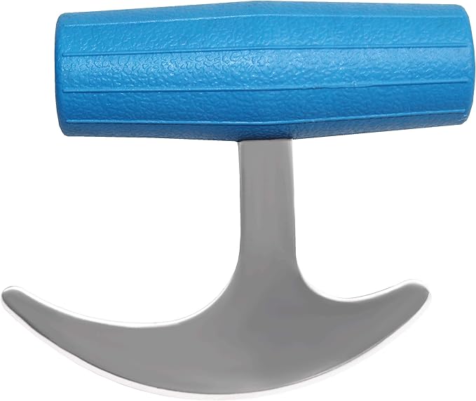 Rehabilitation Advantage, TGrip with Plastic Blue Handle, Rocker Knife