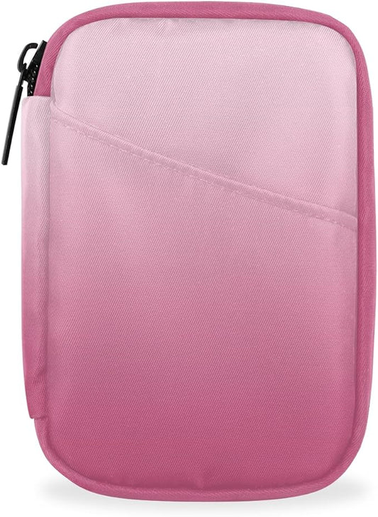 Weekly Travel Pill Organizer Case for Purse with Removable 7 Day Box Portable Compact Size Pill Box Fashionable Pill Container for Medicine Vitamin Supplement Pink White