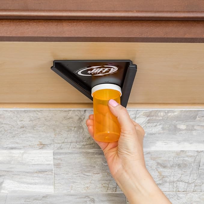 Jar Opener - Effortless Opener for Any Size Bottle or Jar Mounts Under Cabinet with Industrial Adhesive - Zero Slip Blade Protector - Must Have for Seniors & Arthritis Made In USA