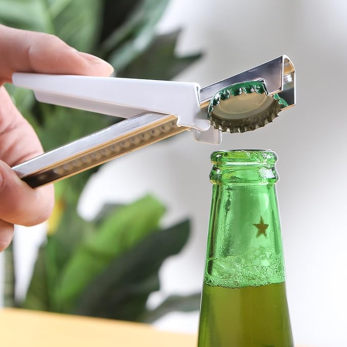 Kunovo Jar Opener for Weak Hands & Seniors with Arthritis - Adjustable Gripper (White)