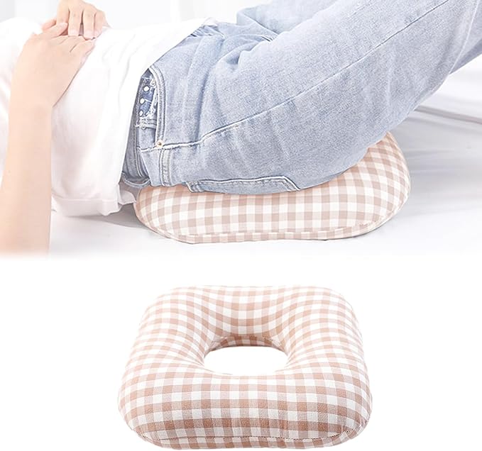 Anti-Bedsore Cushion, Donut Pillows, Pressure Ulcer Cushions, Pillow Tailbone Pain Relief Mat, Soft Pad of Bed Sores for Seniors,Pregnant,Hemorrhoids,Post-Surgery(Beige,Small)