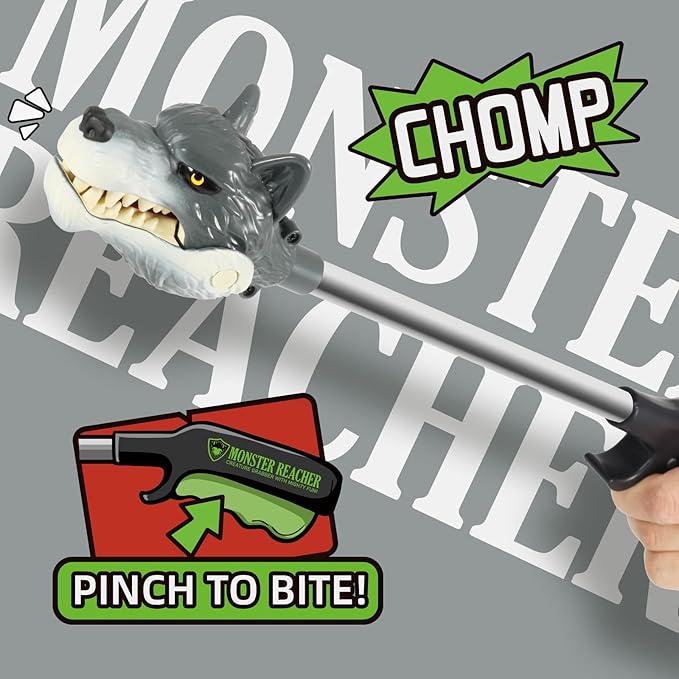 DINOBROS Animal Pincher Toys Wolf Grabber Toy for Boys Claw Snapper Chomper Monster Reacher Robot Hand