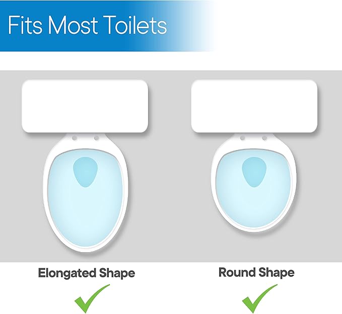 RMS Raised Toilet Seat - 5 Inch Elevated Riser with Adjustable Padded Arms - Toilet Safety Seat for Elongated or Standard Commode