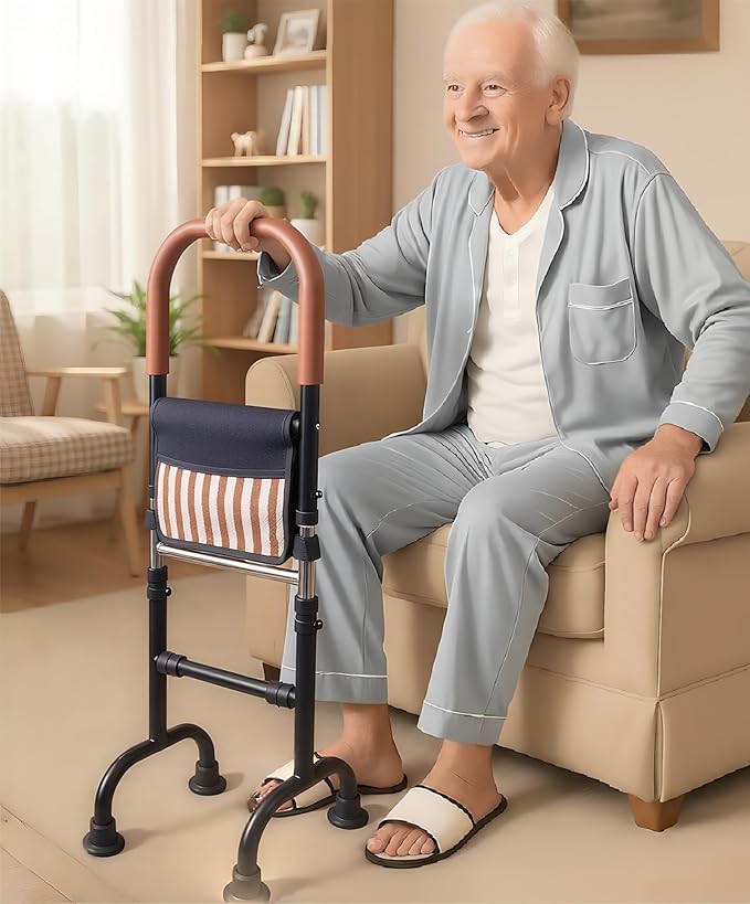 Quad Canes for Seniors Stability; Couch Chair Stand Assist Aids for Elderly; Mobility Aids Couch Cane Stand up Assist; Toilet Assist; Knee Replacement Recovery Aids; Weight 5lbs, Bear 350Lbs