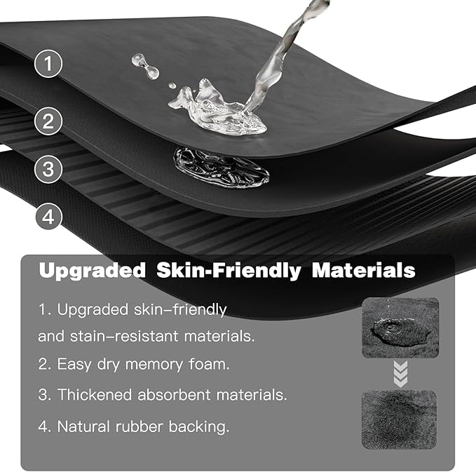 TYUU Bath Mat, Bathroom Rugs Non Slip Washable Thin Absorbent Quick Dry Bath Mat Fits Under Door Bathroom Floor Mat Perfect for Bath, Shower, or Sink 24"x70" Dark Grey