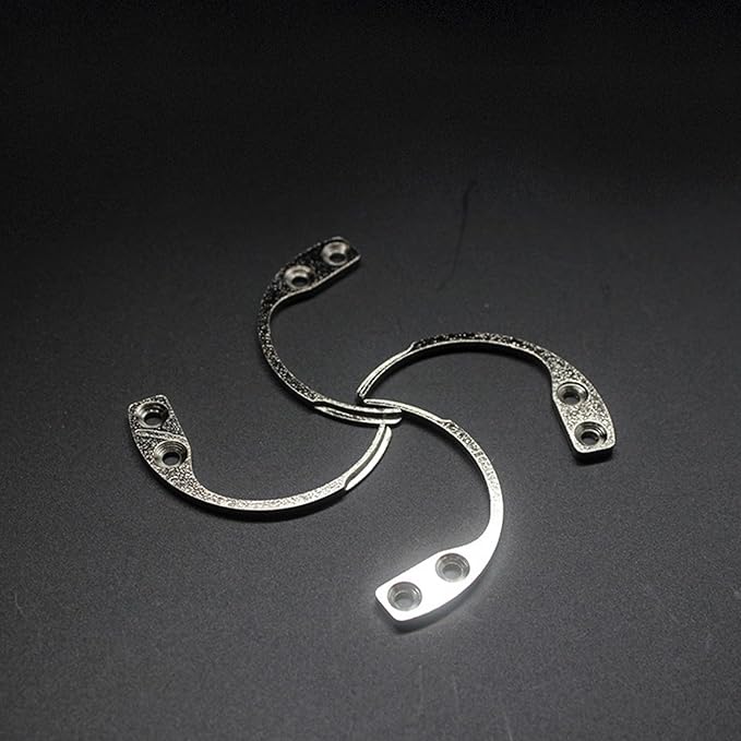 2 Pcs Portable Stainless Steel Special Tools, Supermarket & Clothing Hooks (Silver)