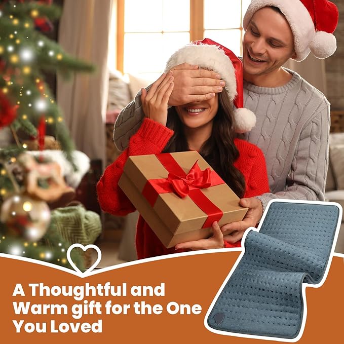 Heating Pad - Electric Heating Pad for Back Pain and Cramps Relief, Moist Heat Pad for Shoulder, Knee, Neck, 6 Heat Settings & Auto Shut Off and Machine Washable, 33" x 17"