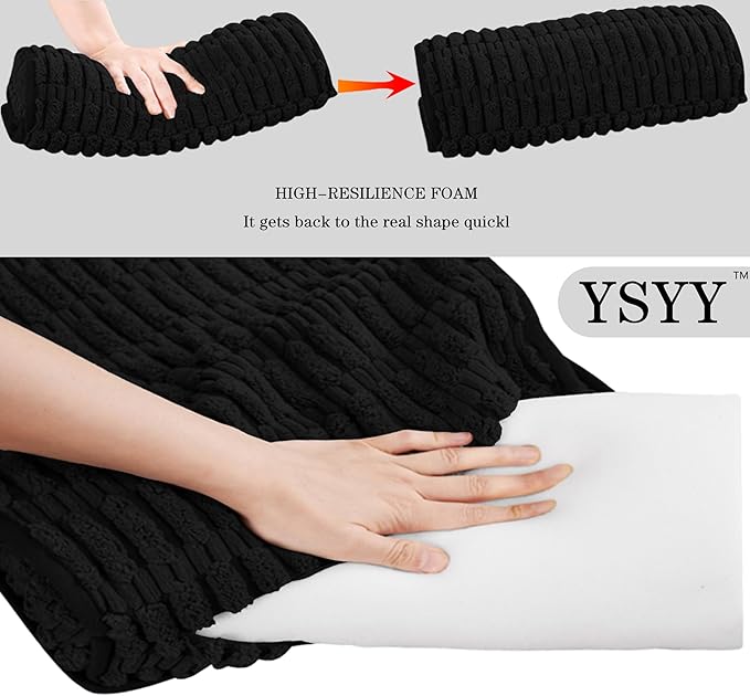 Memory Foam Headrest Pillow for Neck Pain Relief & Cervical Support - Ergonomic Neck Cushion for Office Chair, Car, Recliner, Sofa - Breathable & Pressure Relief (Black, 17" W x 2.7" D)