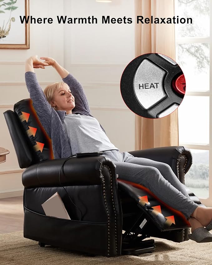 3 Pin 11 Button Massage Function Remote Handset Controller for Recliner Lift Chair, Controls 1 Lifting Up/Down Motor 4 Sets of Vibration Motors 1 Heating Pad
