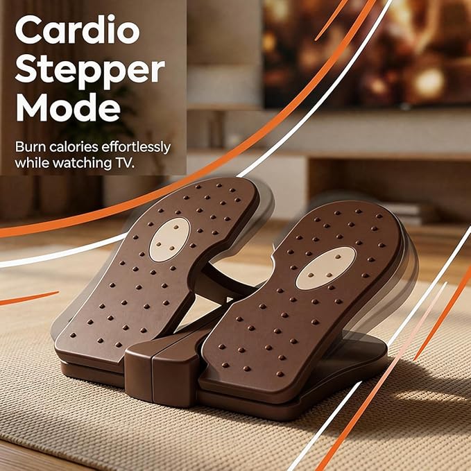 Leg Exerciser for Seniors While Sitting – Under Desk Foot Pedal & Massager for Circulation, Muscle Relief, and Varicose Vein Support at Home or Office