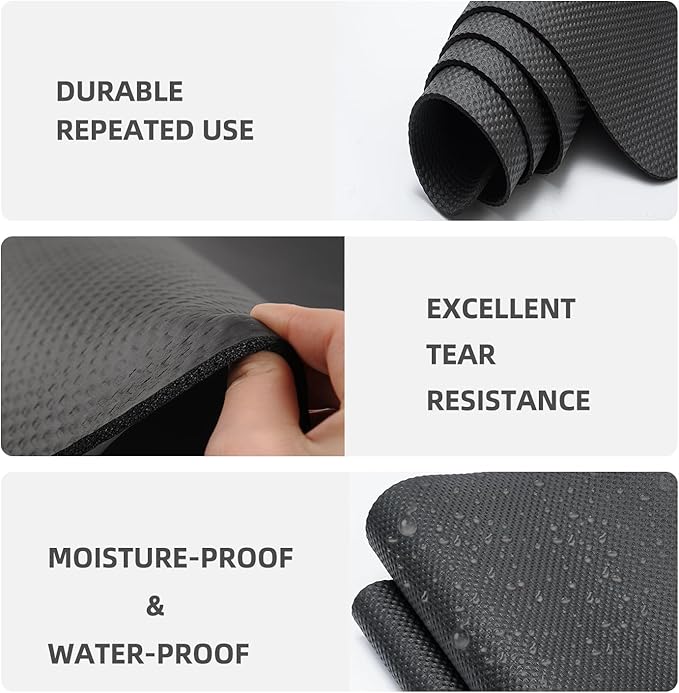 Treadmill Mat,Bike Mat,Stationary Bike Mat,Foldable Treadmill Mat for Hardwood Floors and Carpet.for Exercise Bike,Exercise Equipment Indoor Cycles,Rowing Elliptical (23.6" X 60")