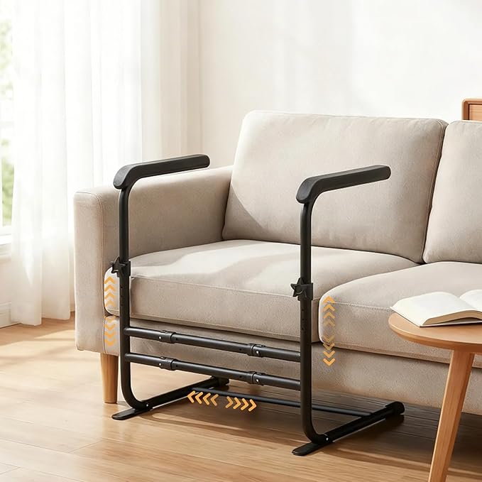 Couch Stand Assist with Soft Wide Handrails, Width & Height Adjustable Sofa Chair Lift Assist for Elderly Seniors Disabled Patients, Sturdy Sit to Stand Support Aid,400 LBS Weight Capacity